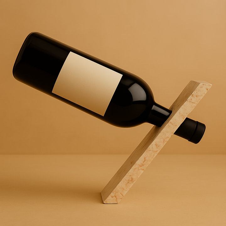 Leaning Wine Holder
