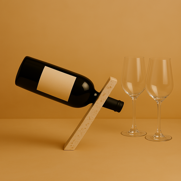 Leaning Wine Holder
