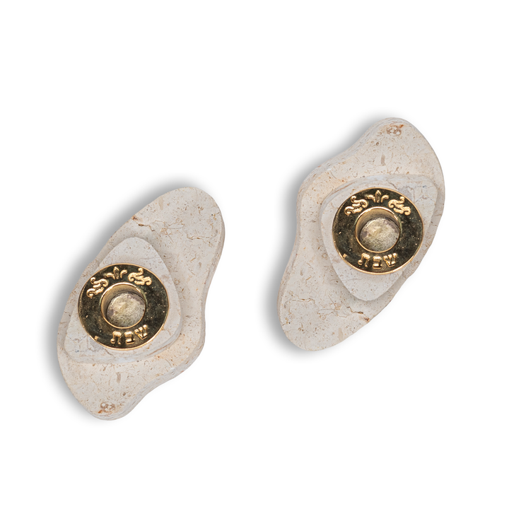 Small Jerusalem Stone Taper Candle Holders