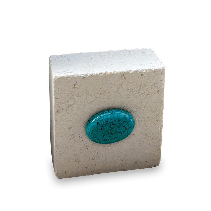 Jerusalem Stone Turquoise Charm